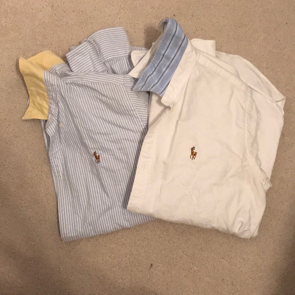POLO RALPH LAUREN Slim Fit Cotton Oxford Shirt - Picture 5 of 5